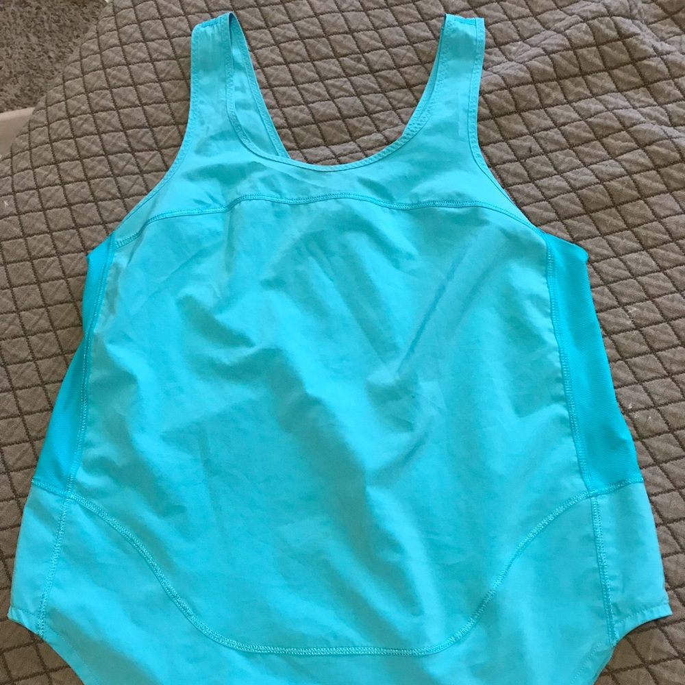 Blue lululemon tank top